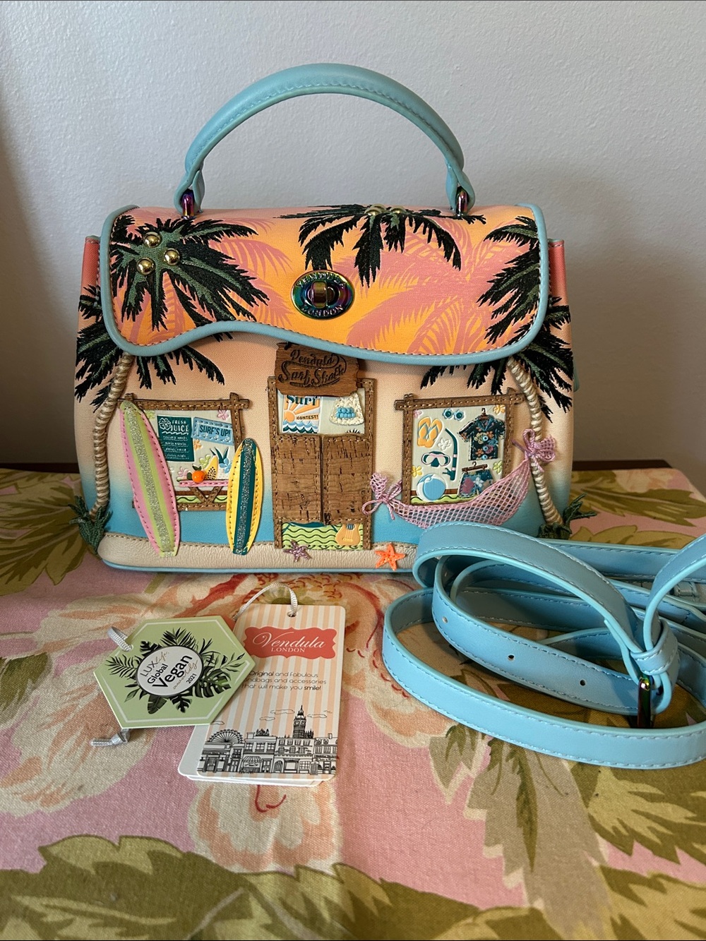 Vendula London Surf Shack Mini Grace Bag Satchel